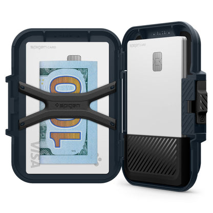 Magsafe Geldbörse, Spigen, Lock Fit, Schwarz