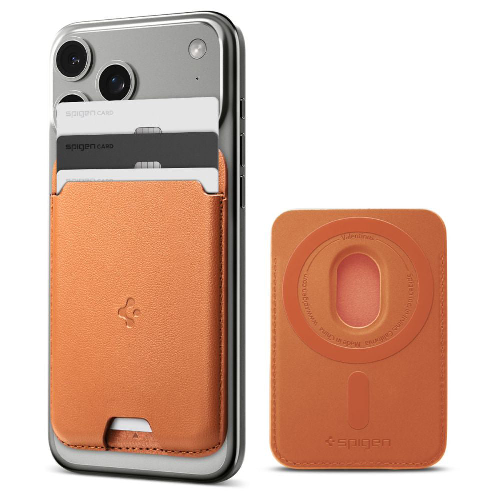 MagSafe-Geldbörse, Spigen, Valentinus MagFit, Orange AFA11339
