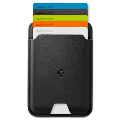 MagSafe Geldbörse, Spigen, Valentinus MagFit, Schwarz AFA11337