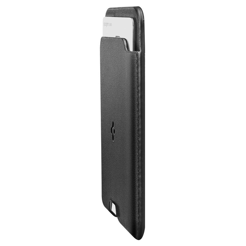 MagSafe Geldbörse, Spigen, Valentinus MagFit, Schwarz AFA11337