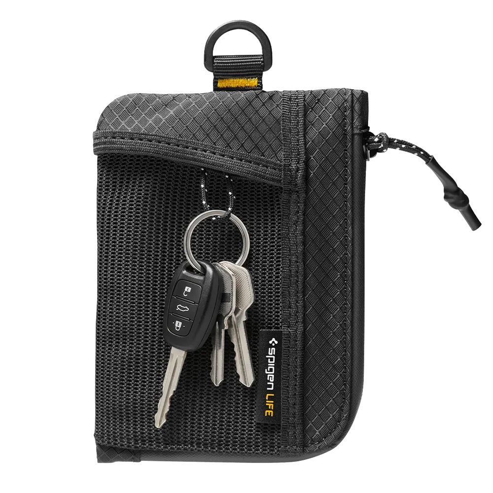Spigen LF300 Geldbörse mit RFID-Schutz, Schwarz AFA11229
