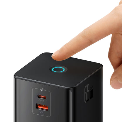 Baseus PowerCombo US Verlängerungskabel, 3 x Steckdosen, Schwarz PSLR000101