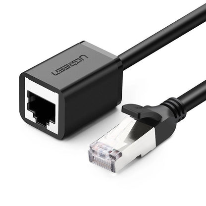 Netzwerkverlängerungskabel UGREEN NW112, RJ45 - RJ45, 0,5 m, Schwarz
