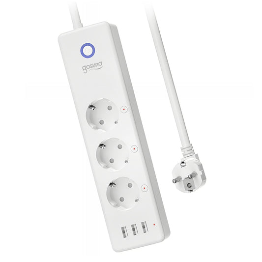 Gosund P1 Plus Verlängerungskabel, Wi-Fi, 3 x Schuko