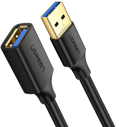 UGREEN US129 USB 3.0 Extension Cable, 1m, Black