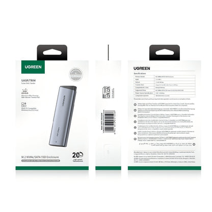 UGREEN CM767 (55150) Rack für M.2 NVMe SSD, Grau