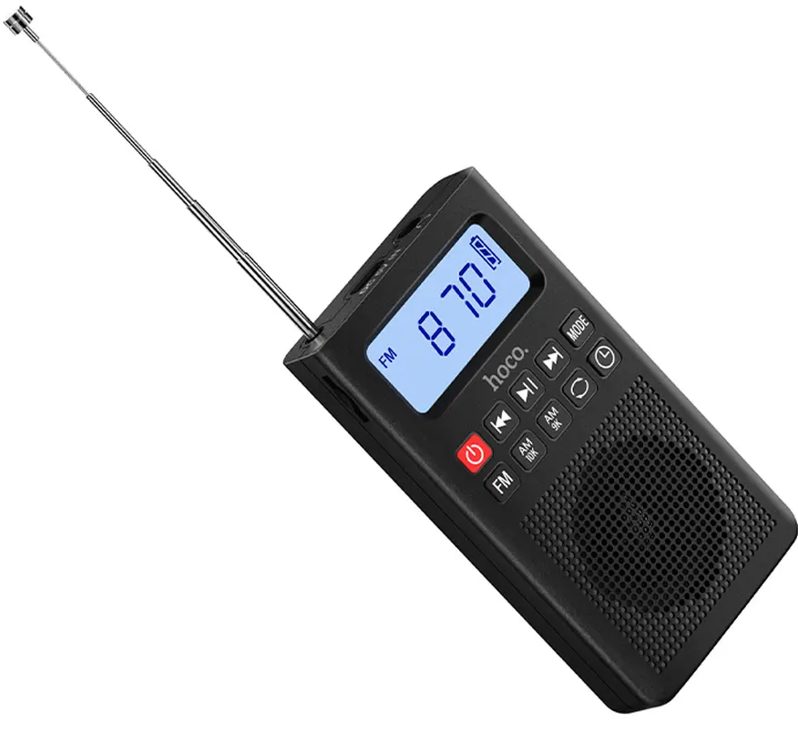 Tragbares Radio HOCO HI51, Schwarz