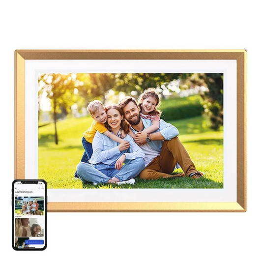 Digitale Fotorahmen Arzopa D10, Gold, Neuversiegelt