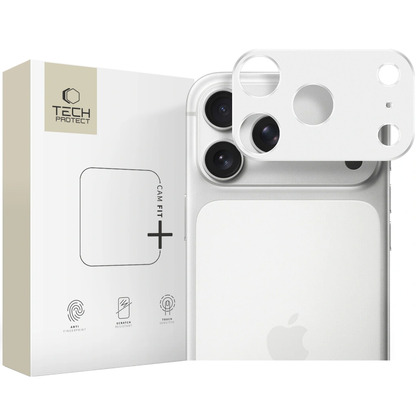 Schutzrahmen für die Rückkamera Tech-Protect Camalloy Fit+ für Apple iPhone 17 Pro Max, Aluminium, Silber