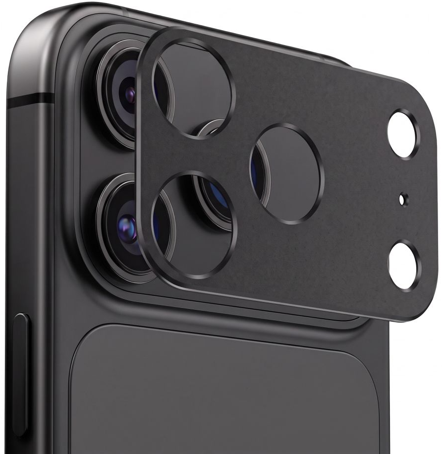 Tech-Protect Camalloy Fit+ Rückkamera-Schutzrahmen für Apple iPhone 18 Pro Max, Aluminium, Schwarz