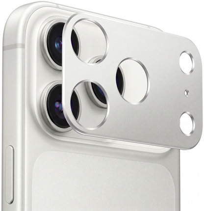 Tech-Protect Camalloy Fit+ Kameraschutzrahmen für die Rückkamera des Apple iPhone 18 Pro Max, Aluminium, Silberfarben