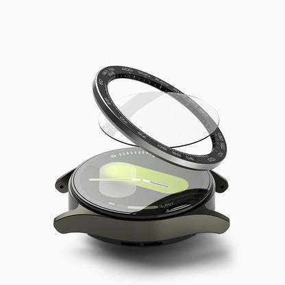 Ringke Premium Styling Schutzrahmen für Samsung Galaxy Watch7 40mm, Modell 1, Schwarz