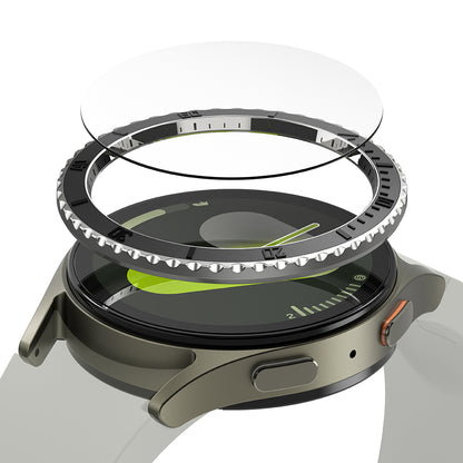 Ringke Premium Styling Schutzrahmen für Samsung Galaxy Watch7 40mm, Modell 3, Schwarz