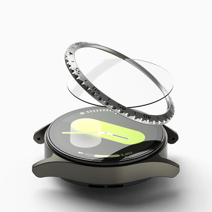 Ringke Styling Schutzrahmen für Samsung Galaxy Watch7 40mm, Modell 5, Silber