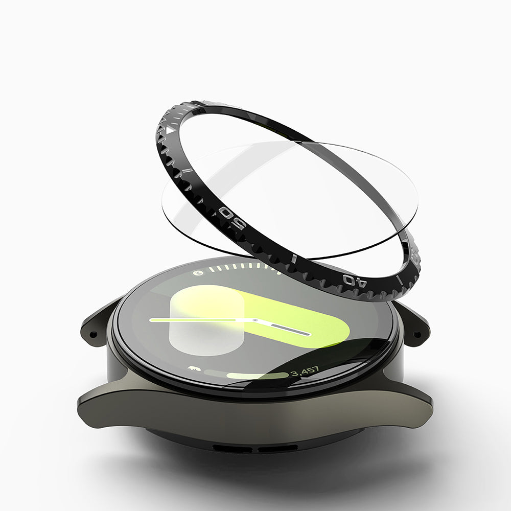 Ringke Styling Schutzrahmen für Samsung Galaxy Watch7 40mm, Modell 6, Schwarz