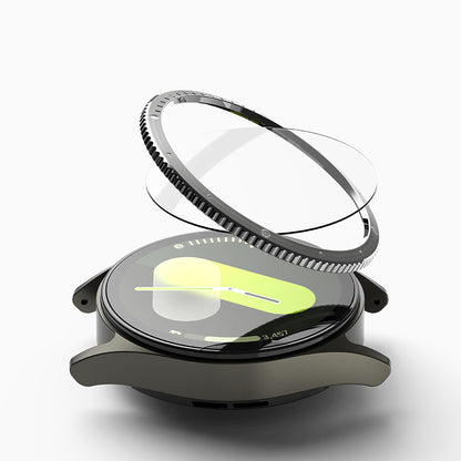 Ringke Styling Schutzrahmen für Samsung Galaxy Watch7 40mm, Modell 7, Silberfarben