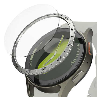 Ringke Styling Schutzrahmen für Samsung Galaxy Watch7 44mm, Modell 5, Silberfarben