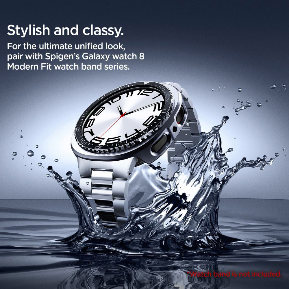 Spigen Tune Pro Diver Schutzrahmen für Samsung Galaxy Watch8 44mm, Schwarz