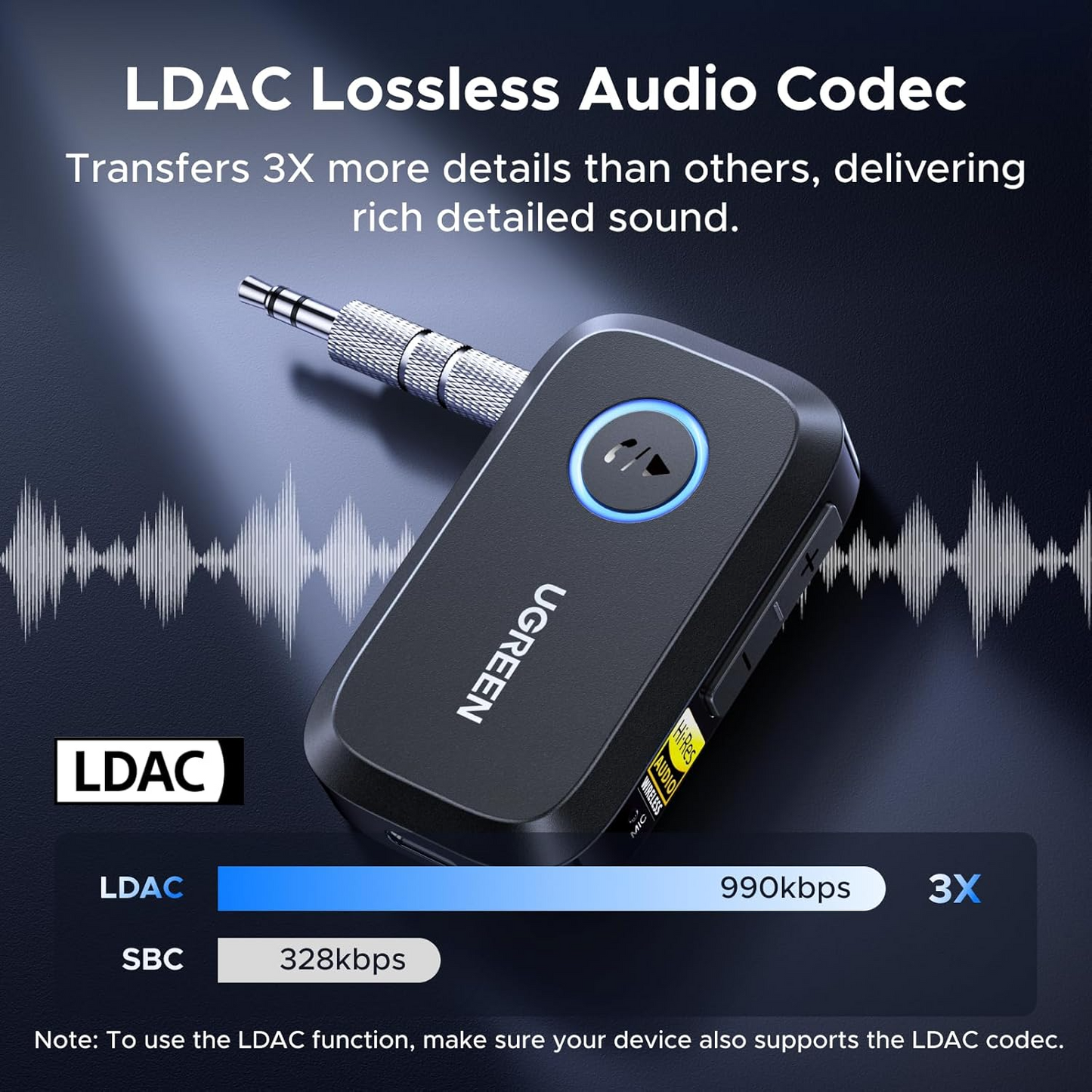 Bluetooth-Empfänger UGREEN BT509 (55546)