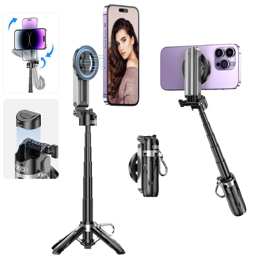 Selfie Stick Bluetooth XO Design SS22, Universal, Schwarz