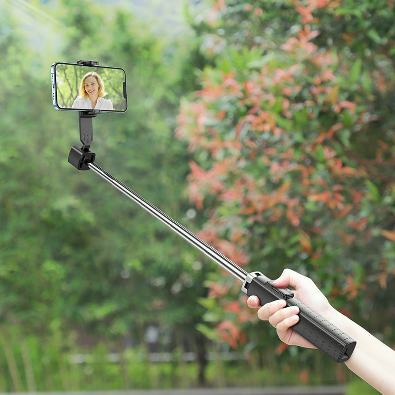 Selfie Stick Bluetooth HOCO K18, Universal, Schwarz