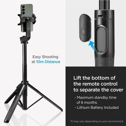 Selfie Stick Bluetooth Spigen S560W, Universal, Black
