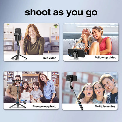Selfie Stick Bluetooth Techsuit C01, Universal, Schwarz