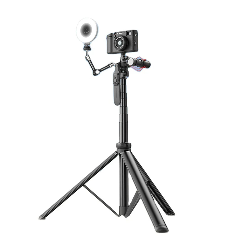 Selfie Stick Bluetooth Techsuit C05, Universal, Schwarz
