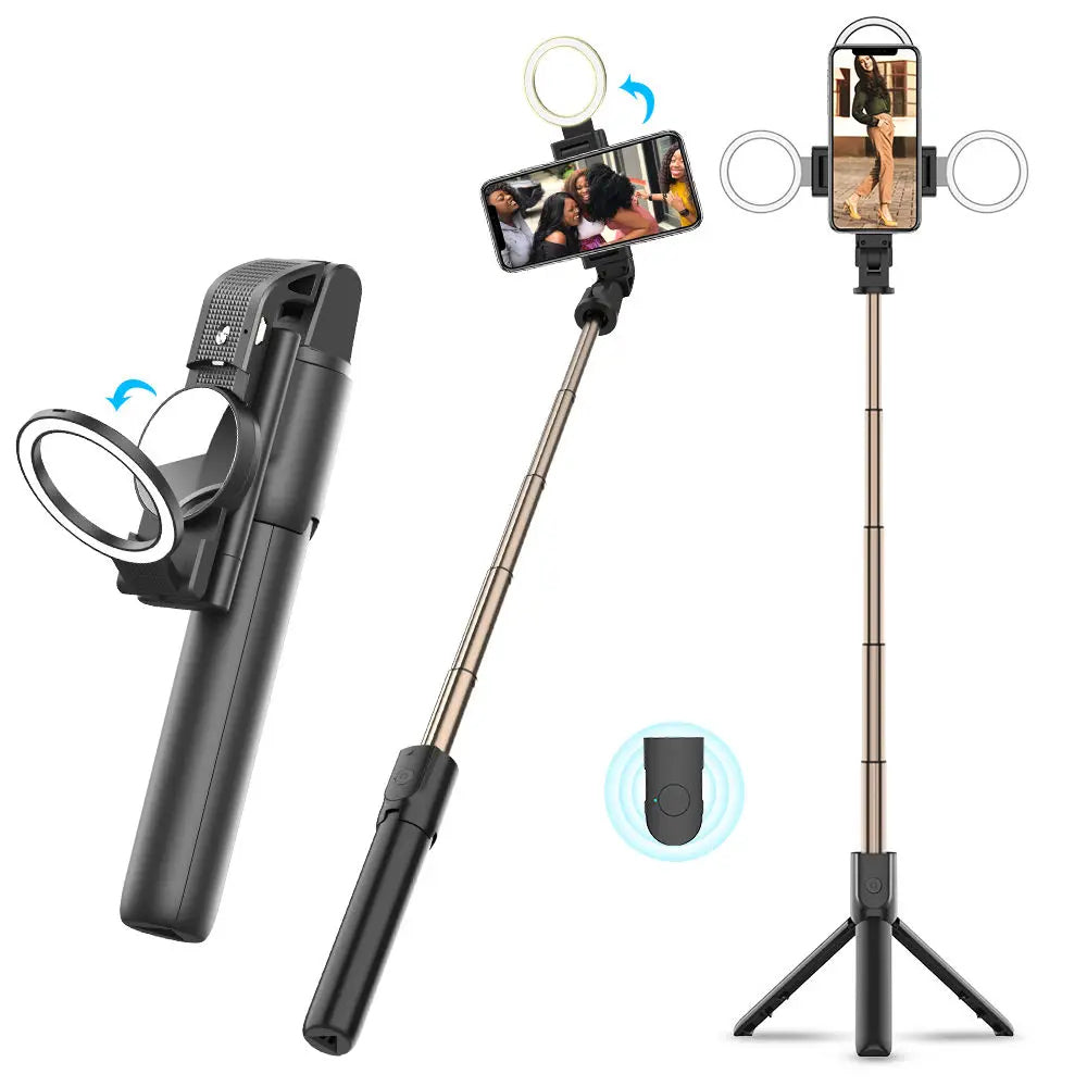 Selfie Stick Bluetooth Techsuit K13, Universal, Schwarz