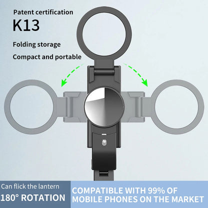 Selfie Stick Bluetooth Techsuit K13, Universal, Schwarz