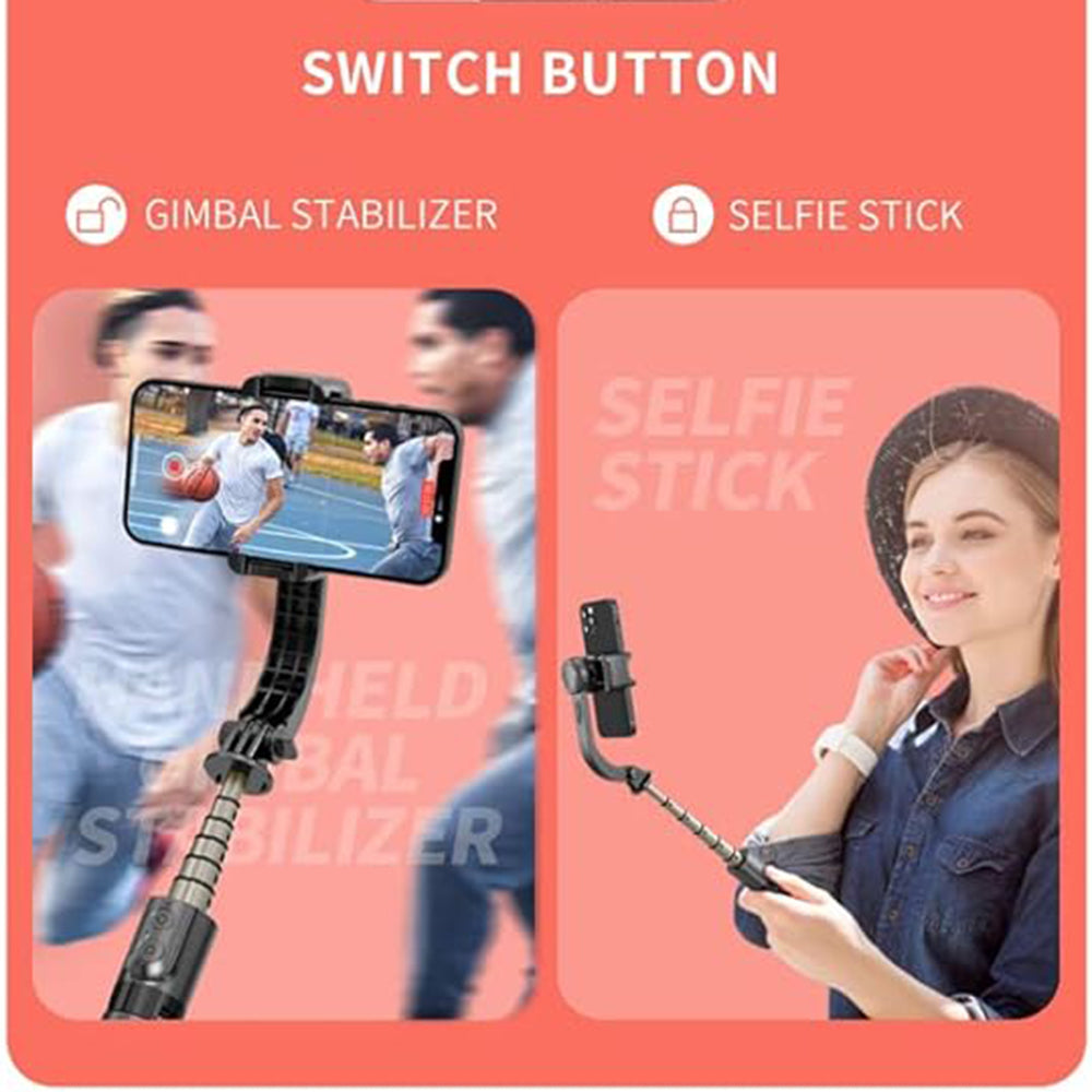 Selfie Stick Bluetooth Techsuit L08Mini, Universal, Schwarz