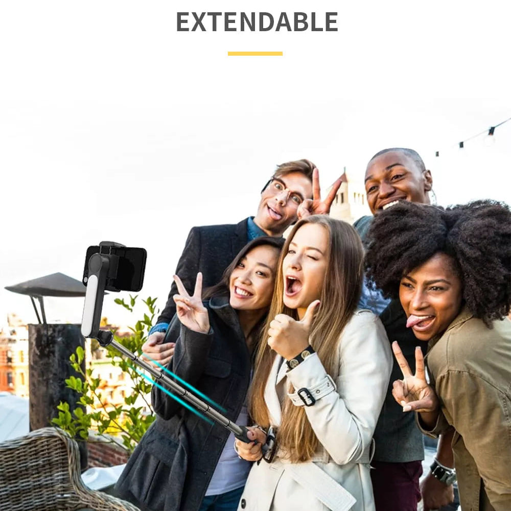 Gimbal Stabilisator Bluetooth Techsuit L09 Gimbal, Universal, Schwarz