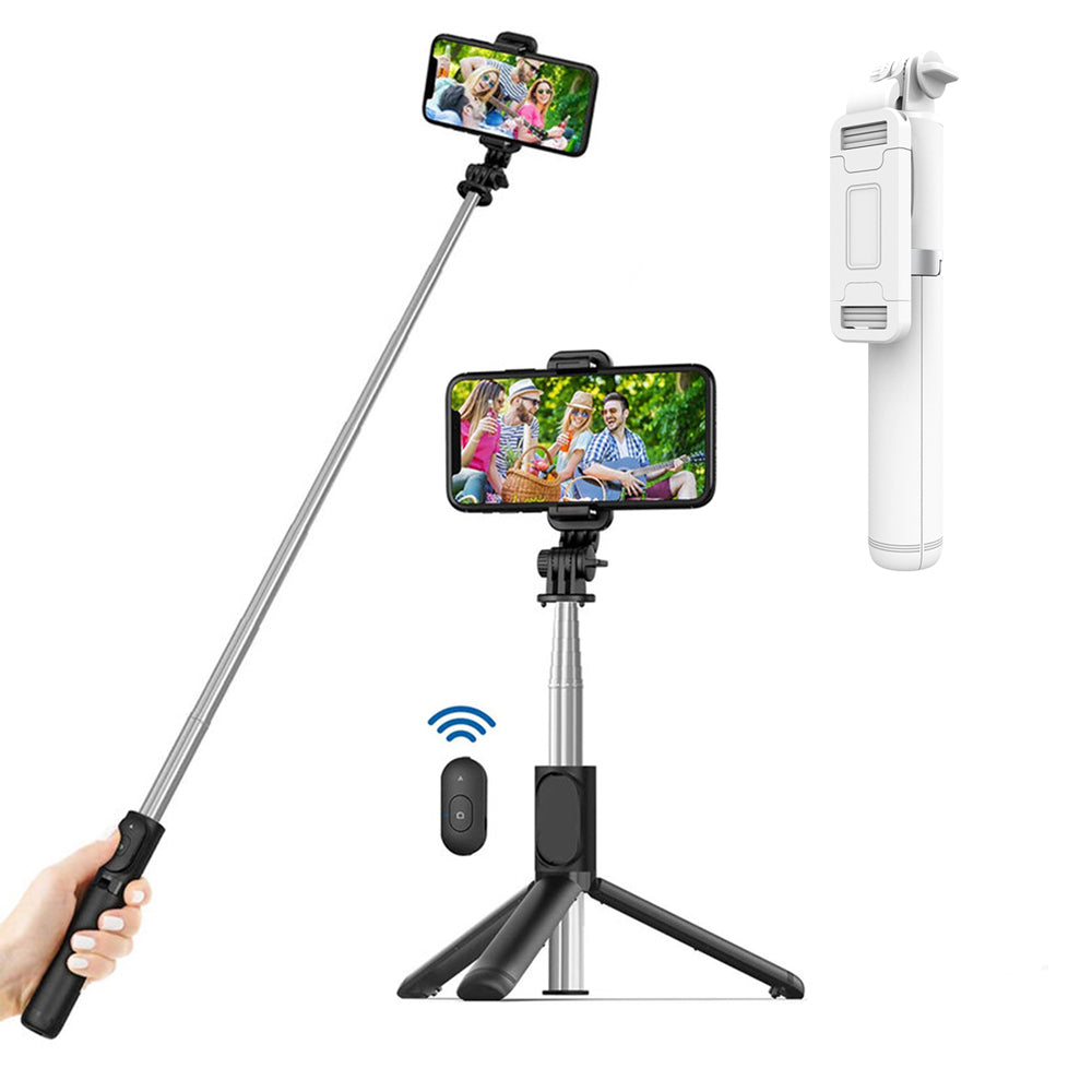 Selfie Stick Bluetooth Techsuit Q01, Universal, White