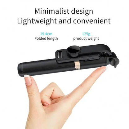 Selfie Stick Bluetooth Techsuit Q03, Universal, Schwarz