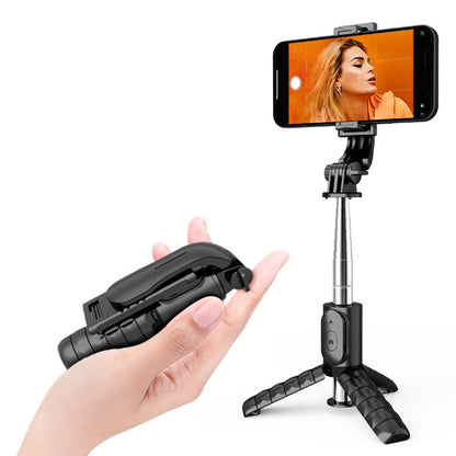 Selfie Stick Bluetooth Techsuit Q11, Universal, Black