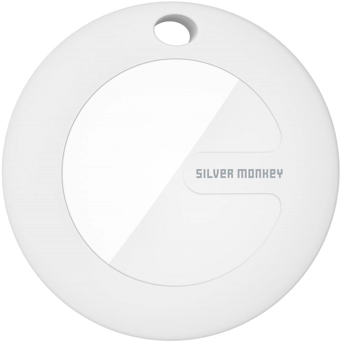 Silver Monkey Tag, White