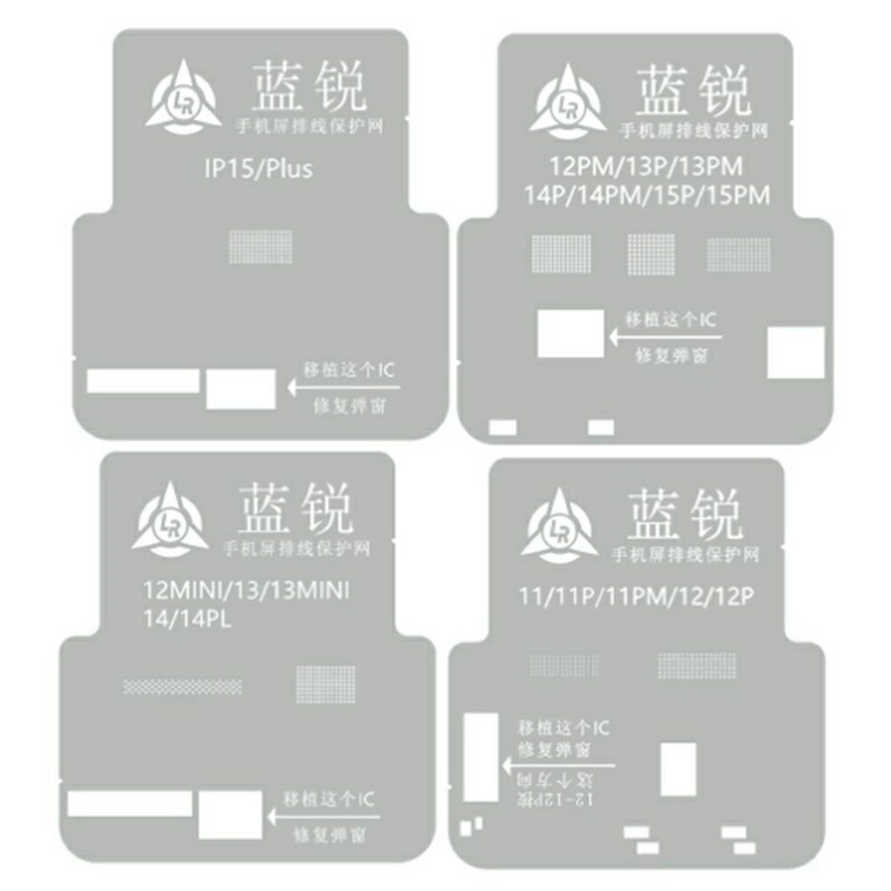 BGA-Schablone Lanrui für Apple iPhone 11 - 15 Serie