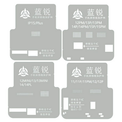 BGA-Schablone Lanrui für Apple iPhone 11 - 15 Serie