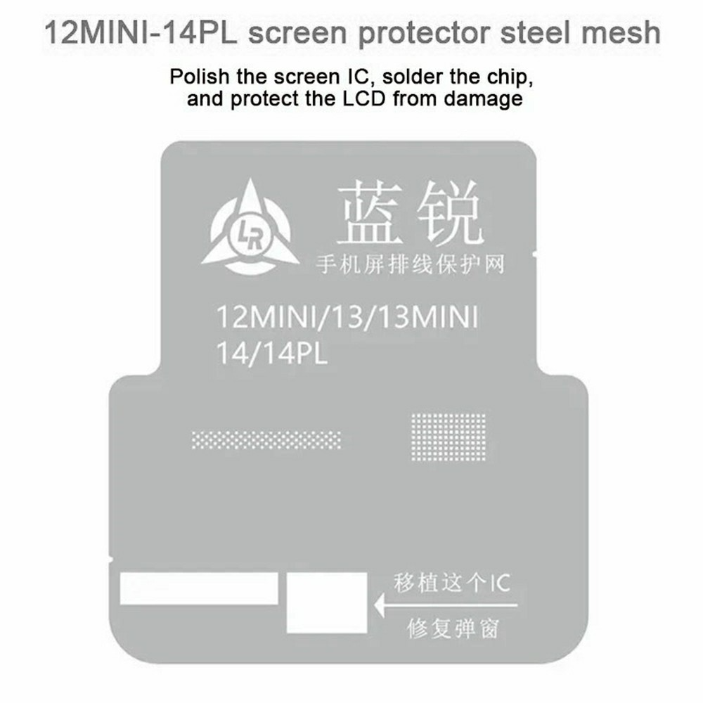 BGA-Schablone Lanrui für Apple iPhone 11 - 15 Serie