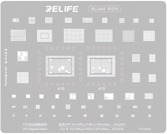 BGA-Sieb Relife RL-044 IPZ13 für Apple iPhone 14 / 14 Plus / 14 Pro / 14 Pro Max, CPU