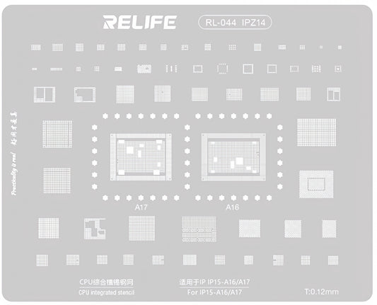 BGA-Sieb Relife RL-044 IPZ14 für Apple iPhone 15, CPU