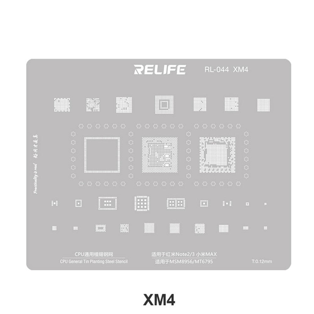 BGA-Schablone Relife RL-044 V2.0 für CPU Xiaomi Serie