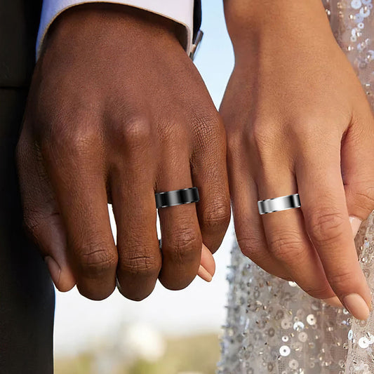 Smart Ring Techsuit R6, Größe 8, Schwarz