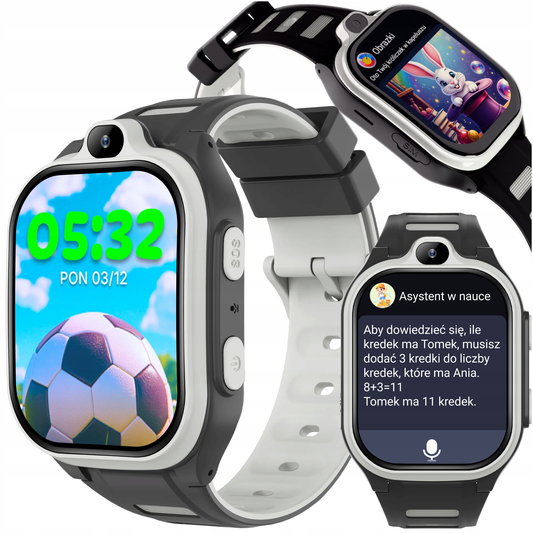 Smartwatch Forever Kids Boost KW-530 Call, Schwarz
