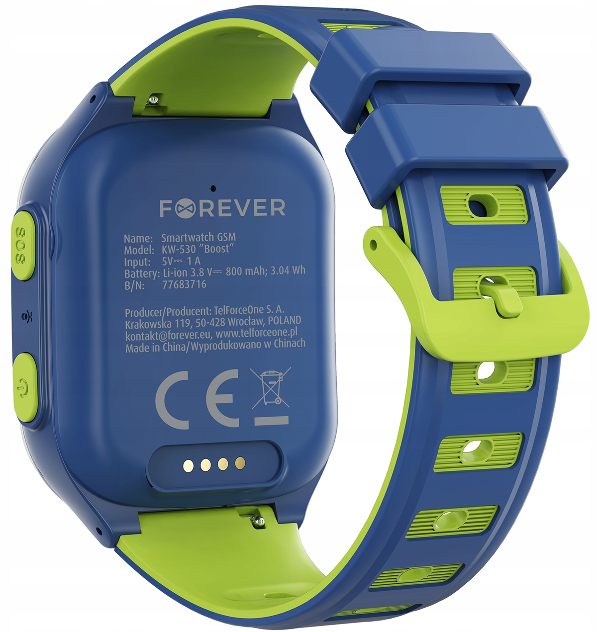 Smartwatch Forever Kids Boost KW-530 Call, Blau