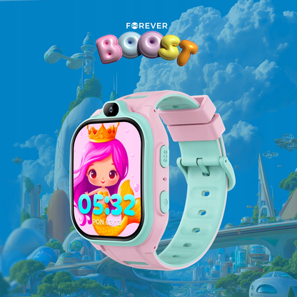 Smartwatch Forever Kids Boost KW-530 Call, Rosa