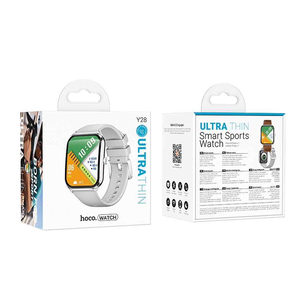 HOCO Y28 Call Smartwatch, Silver