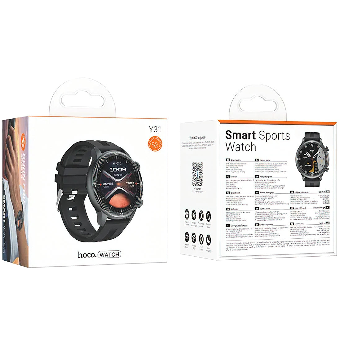 Smartwatch HOCO Y31 Call, Schwarz