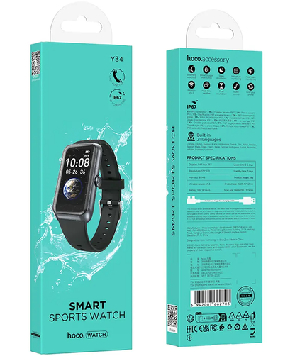 Smartwatch HOCO Y34 Call, Schwarz