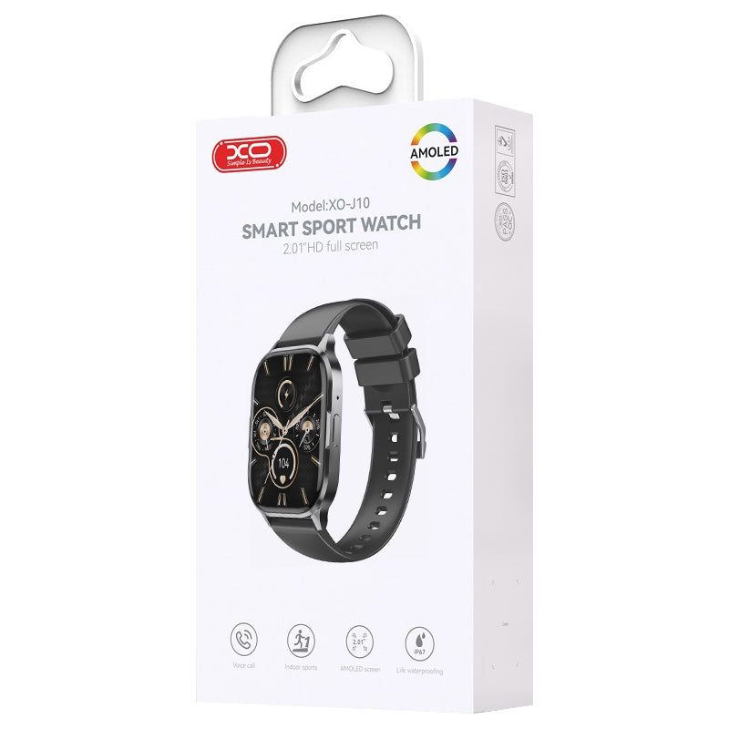 Smartwatch XO Design J10, Schwarz
